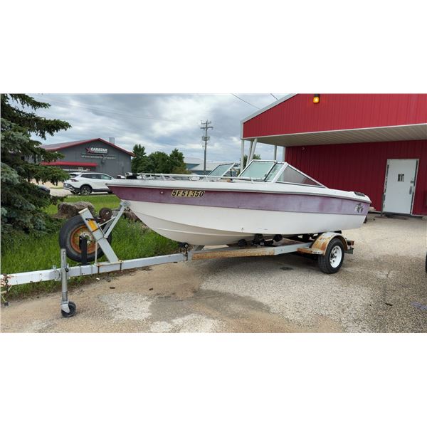 1985 Starcraft 16.5ft Boat with Shore Landr Trailer. Inboard/Outboard. Was Used Last Year.