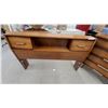 Image 7 : Kent Coffey Perspecta Mid-Century Modern Double Dresser and Highboy Dresser Set with Head Board