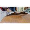Image 6 : Art Deco Waterfall Vanity Dressing Table with Round Swivel Mirror, Circa 1930s 61 x 38 x 17" Mirror