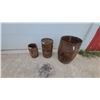 Image 1 : Three Antique Wooden Barrels in Varying Sizes Including Izal Disinfectant Powder Barrel and More