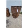 Image 2 : Three Antique Wooden Barrels in Varying Sizes Including Izal Disinfectant Powder Barrel and More