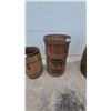 Image 3 : Three Antique Wooden Barrels in Varying Sizes Including Izal Disinfectant Powder Barrel and More