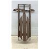 Image 1 : Vintage Wooden Flexible Flyer Style Sled with Metal Runners