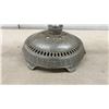 Image 2 : Vintage Art Deco Chrome-Plated Pedestal Ashtray With Ornate Cast Metal Base, Circa 1920s-1940s