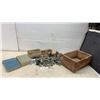 Image 7 : Vintage Vacuum Tubes Including Philips, Radio Servicing Books by Abraham Marcus, and Ammo Crate