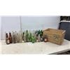 Image 1 : Vintage 7Up, Pepsi-Cola, Coca-Cola, Crush, Drewrys Bottles, 7Up Wooden Crate and More