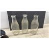 Image 2 : Vintage Glass Milk Bottles, Enamel Pitcher, Glass Jar Lids, and More