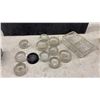 Image 3 : Vintage Glass Milk Bottles, Enamel Pitcher, Glass Jar Lids, and More