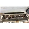 Image 2 : Vintage Cantilever Metal Toolbox with Assorted Wrenches, Sockets, Files, Screwdrivers, and More
