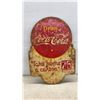 Image 2 : 2 Vintage Coca-Cola Double Sided "Take Home a Carton" 25¢ Painted Tin Advertising Signs