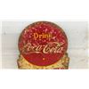Image 3 : 2 Vintage Coca-Cola Double Sided "Take Home a Carton" 25¢ Painted Tin Advertising Signs