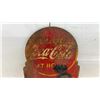 Image 7 : 2 Vintage Coca-Cola Double Sided "Take Home a Carton" 25¢ Painted Tin Advertising Signs