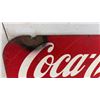 Image 3 : Vintage Coca-Cola Double Sided "Take Home a Carton 35¢ Plus Deposit" Metal Advertising Sign