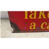 Image 7 : Vintage Coca-Cola Double Sided "Take Home a Carton 35¢ Plus Deposit" Metal Advertising Sign