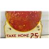 Image 13 : 2 Vintage Coca-Cola Double Sided "Take Home a Carton 25¢" Die-Cut Metal Advertising Signs