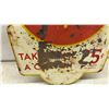 Image 7 : 2 Vintage Coca-Cola Double Sided "Take Home a Carton 25¢" Die-Cut Metal Advertising Signs