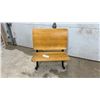 Image 1 : Vintage Preston Ontario Cast Iron and Wood Combination Student School Desk