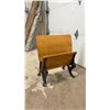 Image 6 : Vintage Preston Ontario Cast Iron and Wood Combination Student School Desk