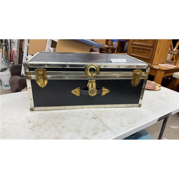 Storage Trunk with Brass Hardware, 12 x 30 x 16"