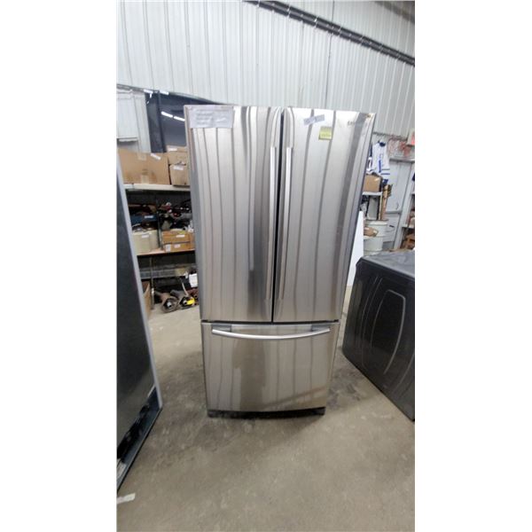 Samsung Stainless Steel French Door Refrigerator with Bottom Freezer Drawer 70 x 32 x 27"