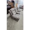 Image 7 : Gray Microfiber Modular Reclining Sectional Sofa With Cup Holder and Storage Console 84" Andluv