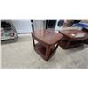 Image 4 : Three-Piece Wooden Living Room Table Set with Coffee Table 21 x 28 x 48" and Two End Tables