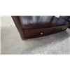 Image 6 : Three-Piece Wooden Living Room Table Set with Coffee Table 21 x 28 x 48" and Two End Tables