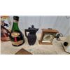 Image 3 : Vintage Westinghouse Tube Radio, Carved Wood Bust, Mantel Clock, Armagnac Bottle in Box and More
