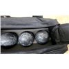 Image 3 : EPCO Spartan Bocce Ball Set with Three Black Balls and Carry Bag
