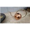 Image 2 : Vintage Brass Candlestick Pair, Chinese Coin Motif Trivet, Copper and Brass Watering Can and More