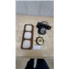 Image 1 : Vintage Western Electric 302 Bakelite Rotary Dial Desk Telephone, 2x Barometer