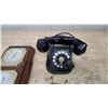 Image 3 : Vintage Western Electric 302 Bakelite Rotary Dial Desk Telephone, 2x Barometer