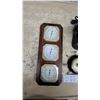 Image 4 : Vintage Western Electric 302 Bakelite Rotary Dial Desk Telephone, 2x Barometer