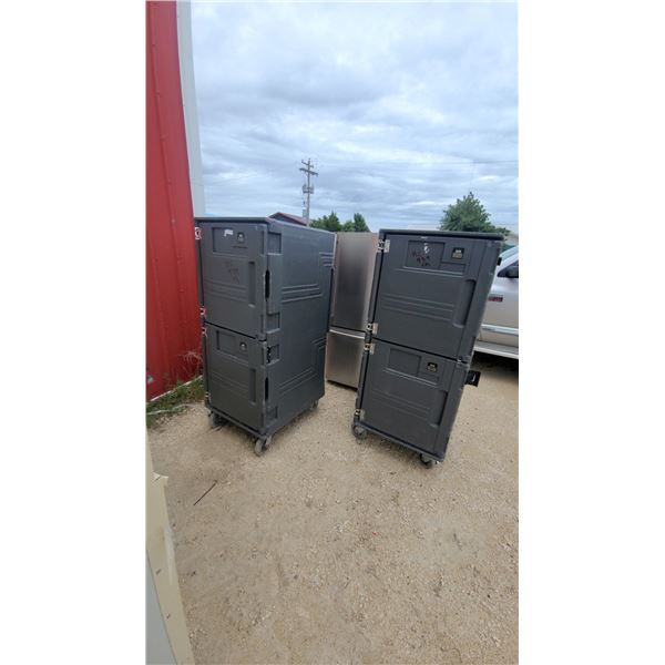 2 Rolling Insulatedstorage Carts Ext.Size 65 x 26 x 33" 2 Compartment