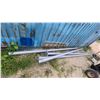 Image 1 : 4x Steel Sign Posts 12' Long Diameter 4" with Mount Plates