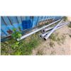 Image 2 : 4x Steel Sign Posts 12' Long Diameter 4" with Mount Plates