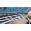 Image 3 : 4x Steel Sign Posts 12' Long Diameter 4" with Mount Plates