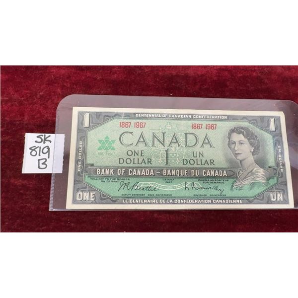 1967 Canada $1 Bill