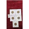 Image 1 : 5 Canadian Small Cents, 1932,33,34,35,36