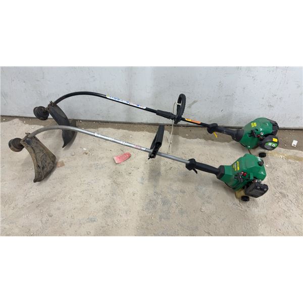Weed Eater Gas-Powered Curved Shaft String Trimmers with Simple Start, Set of 2