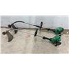 Image 1 : Weed Eater Gas-Powered Curved Shaft String Trimmers with Simple Start, Set of 2