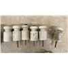 Image 4 : Vintage Porcelain Knob and Tube Wiring Insulators, Including Spool Knobs, Tubes, and Split Knobs