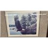 Image 4 : "Spirit on the Wings" Framed Bald Eagle Print by Derk -20.5 x 18.5"
