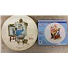 Image 6 : Ceramic Pitcher and Lidded Olive Jar Set With Spoon, Norman's Rockwell Plates and More