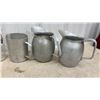 Image 2 : Vintage Glass Canning Jars Including Perfect Seal and Aluminum Pitchers Lot