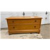 Image 1 : Wooden Cedar Hope Chest with Faux Drawer Front, 21 x 18 x 40"