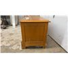 Image 2 : Wooden Cedar Hope Chest with Faux Drawer Front, 21 x 18 x 40"