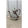 Image 3 : Silver-Plated Tea and Coffee Set with Tray, Creamer, Sugar Bowl, and Flower Frog Holder