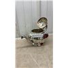 Image 5 : Silver-Plated Tea and Coffee Set with Tray, Creamer, Sugar Bowl, and Flower Frog Holder