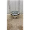 Image 8 : Silver-Plated Tea and Coffee Set with Tray, Creamer, Sugar Bowl, and Flower Frog Holder